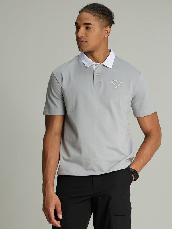 Grey Baseline Polo