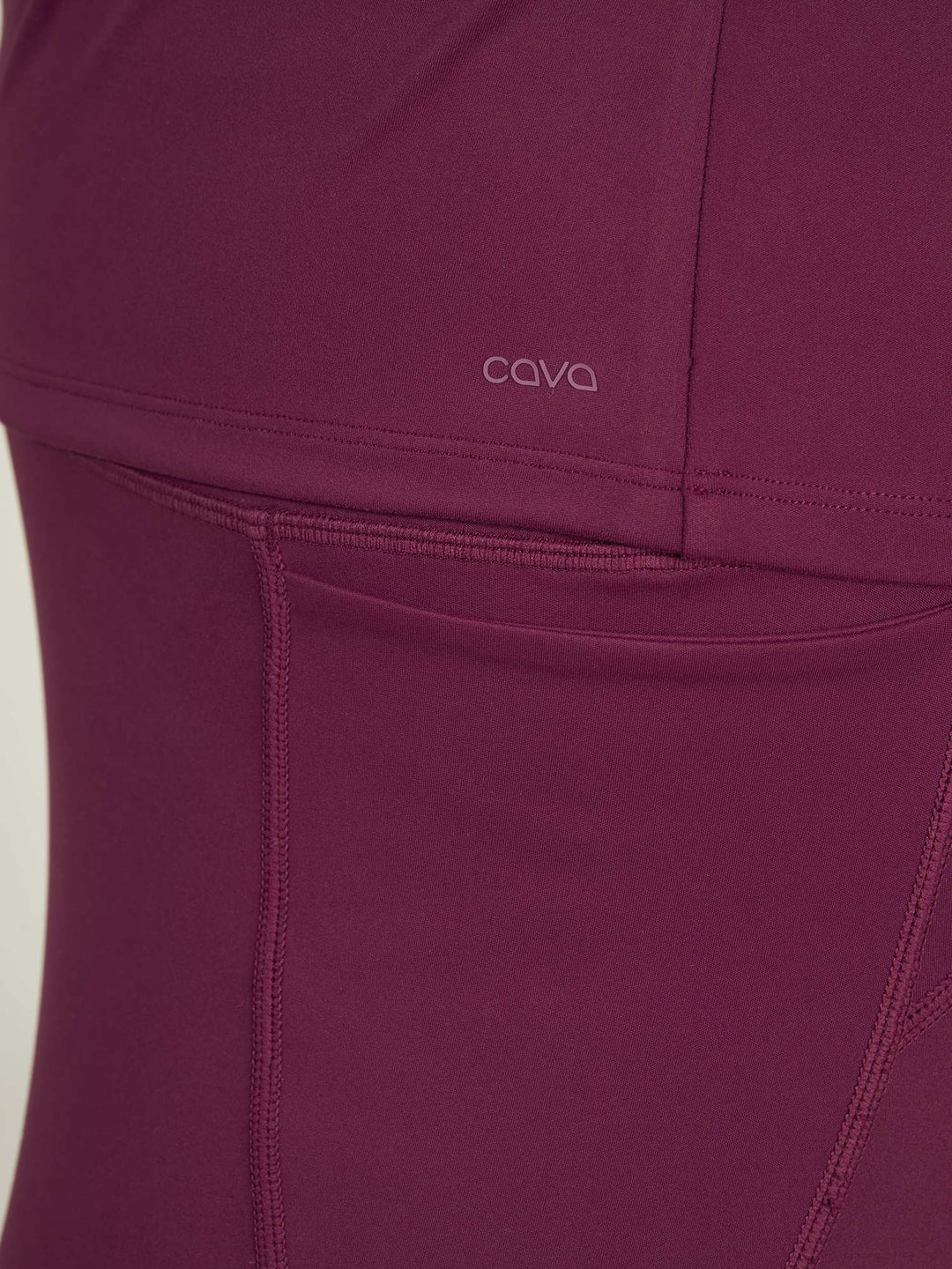 Burgundy Sculpt Crew Top