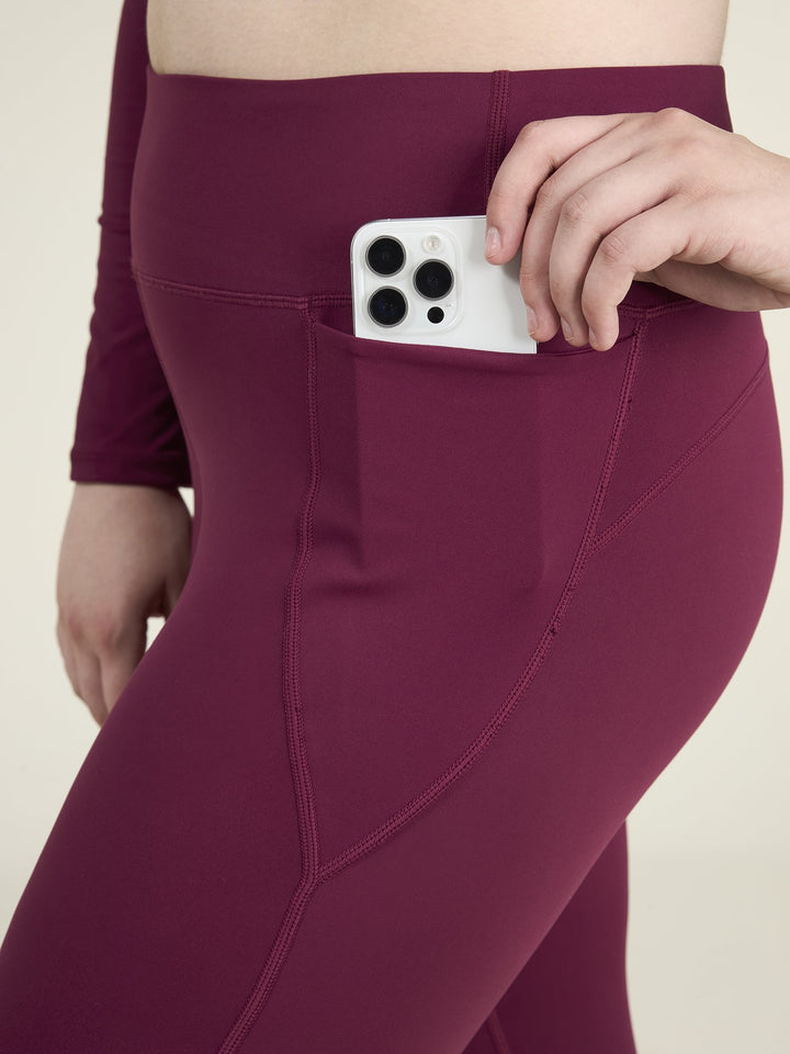 Burgundy Sculpt Core Leggings