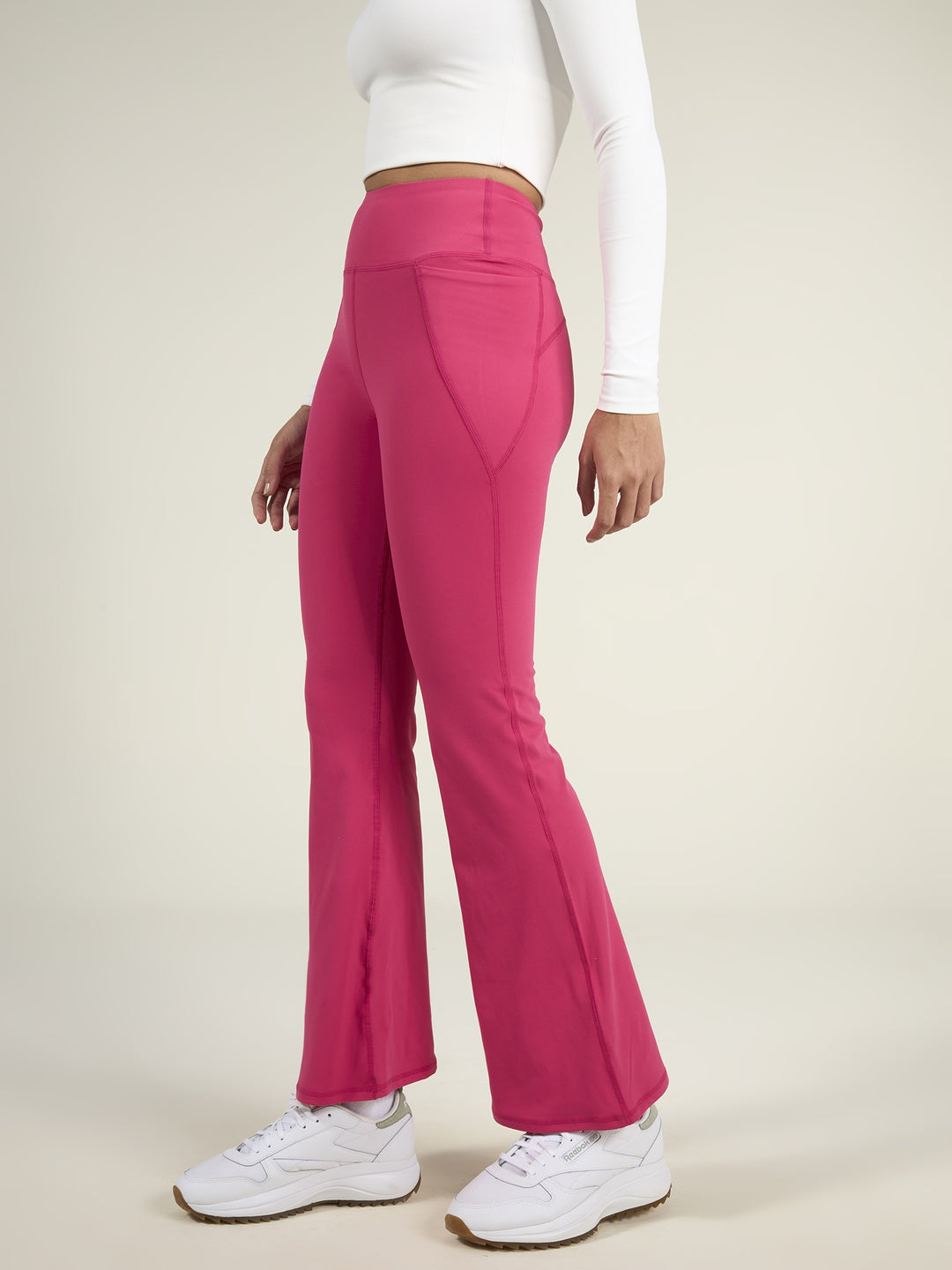 Hot Pink Sculpt Bootcut Leggings High-Waisted Flared – Cava