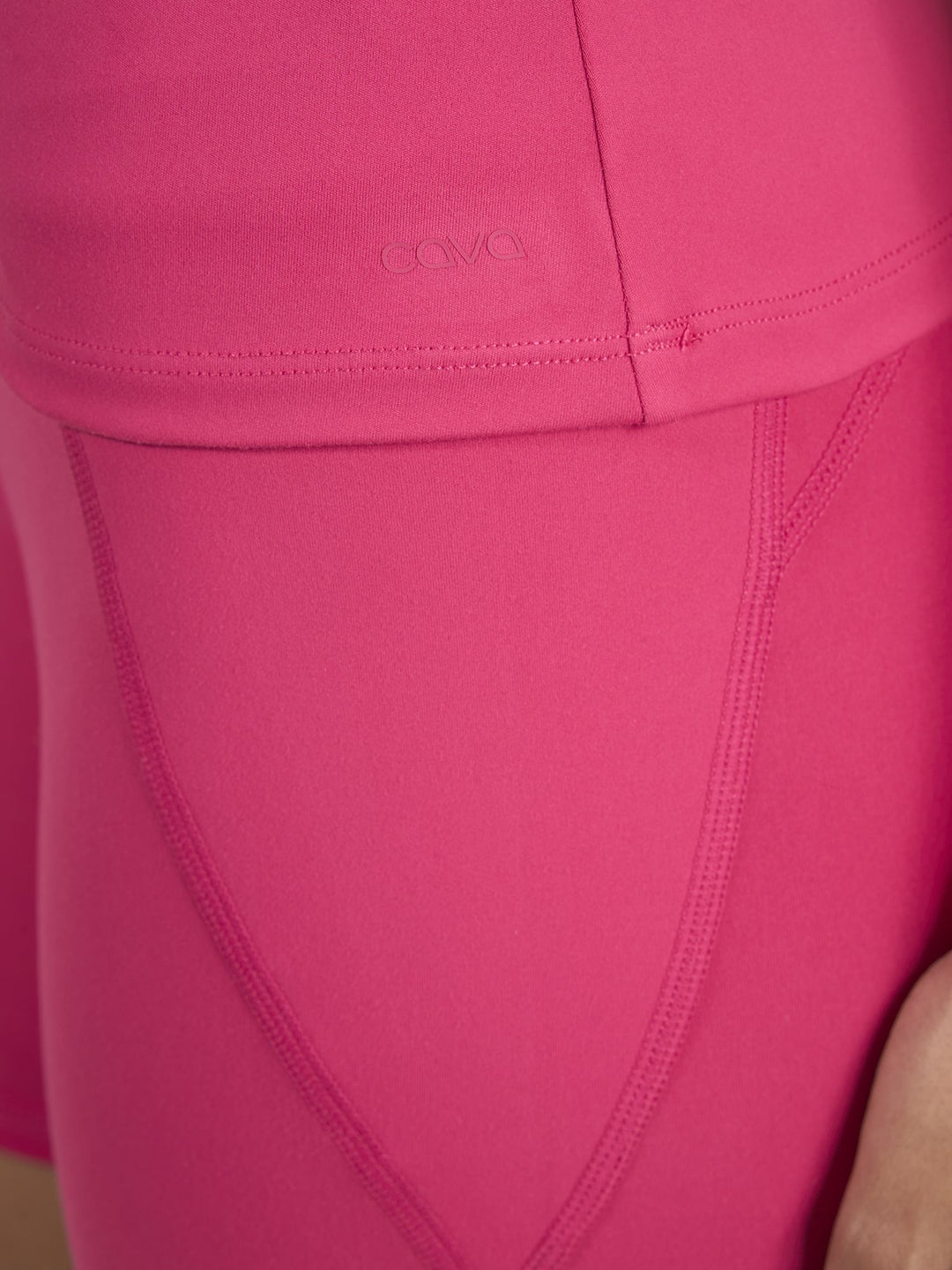 Hot Pink Sculpt Crew Top