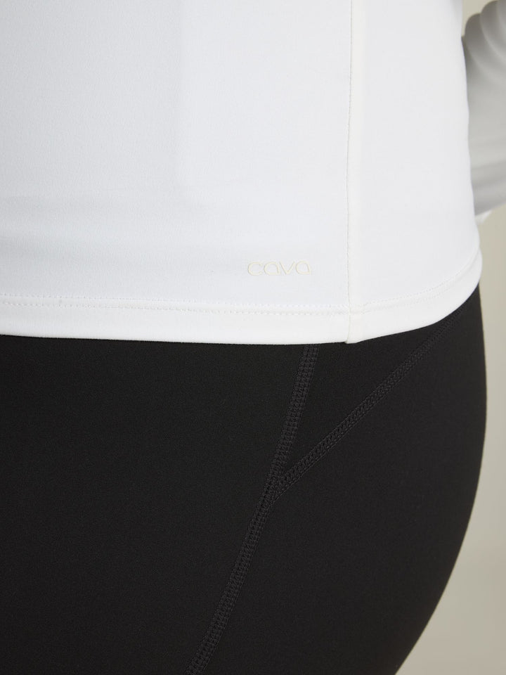 White Sculpt Crew Top