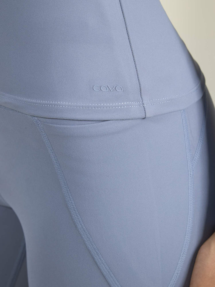 Storm Blue Sculpt Scoop Top