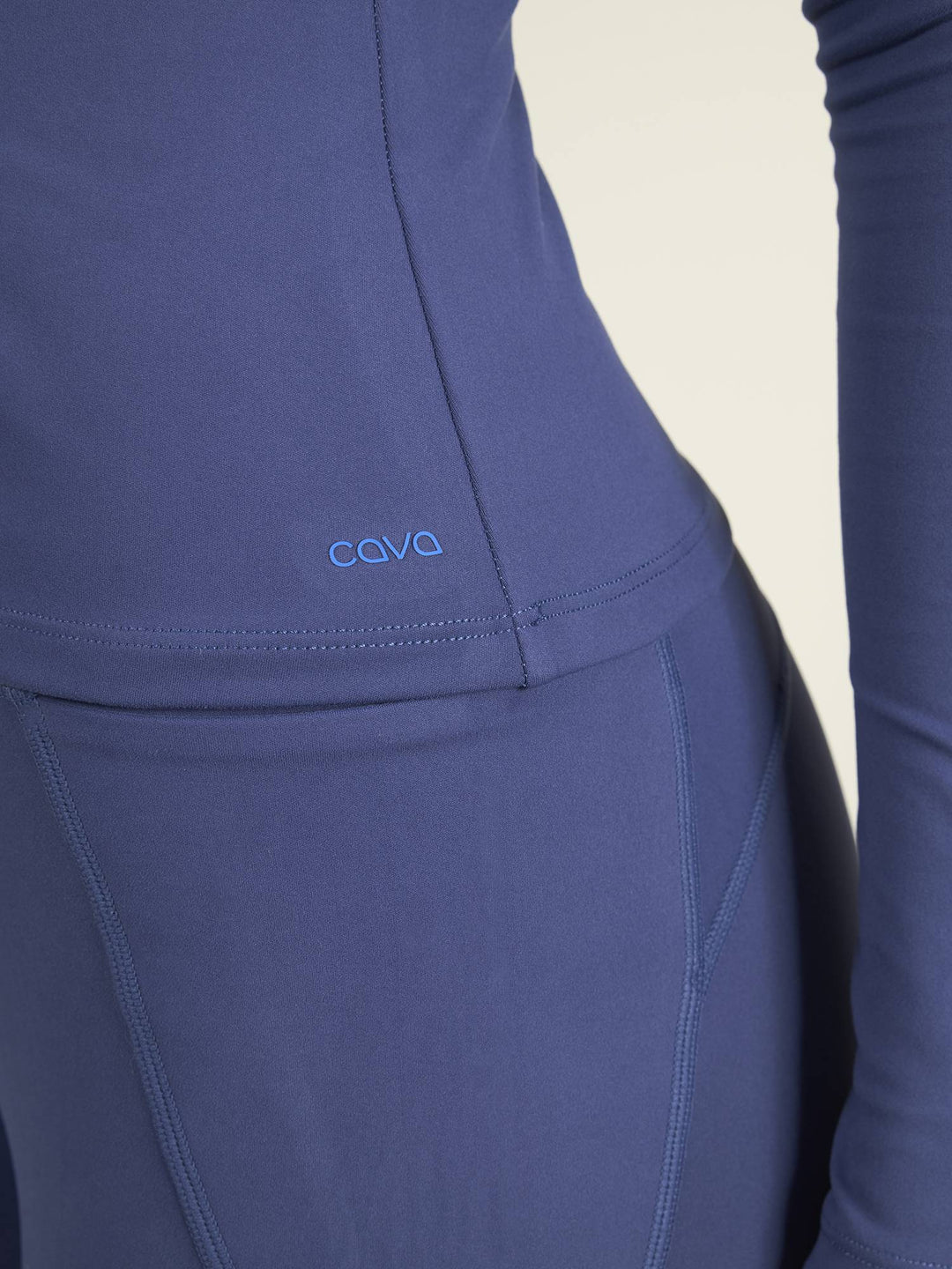 Navy Sculpt V-Neck Top