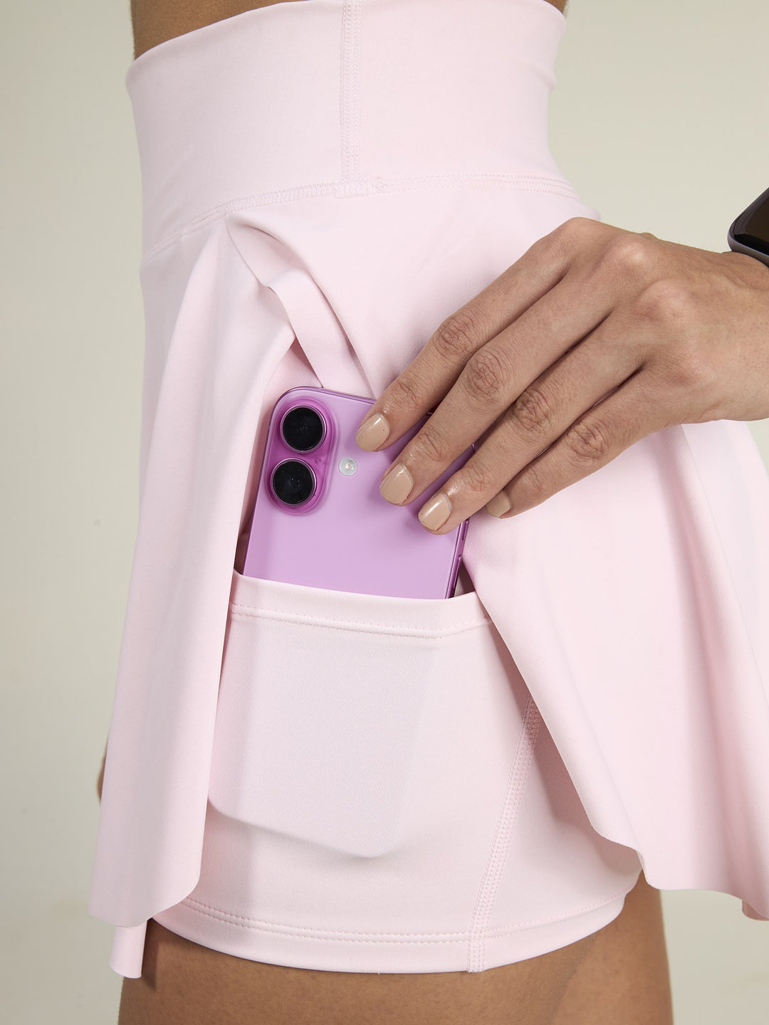 Blush Pink Swirl Tennis Skorts