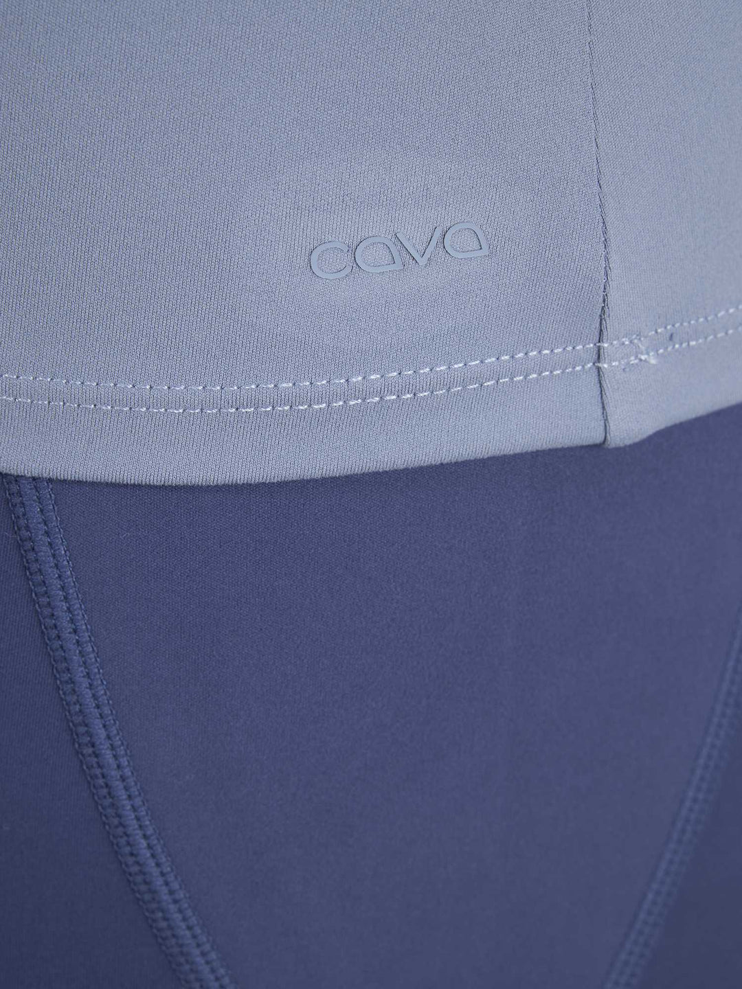 Storm Blue Sculpt V-Neck Top