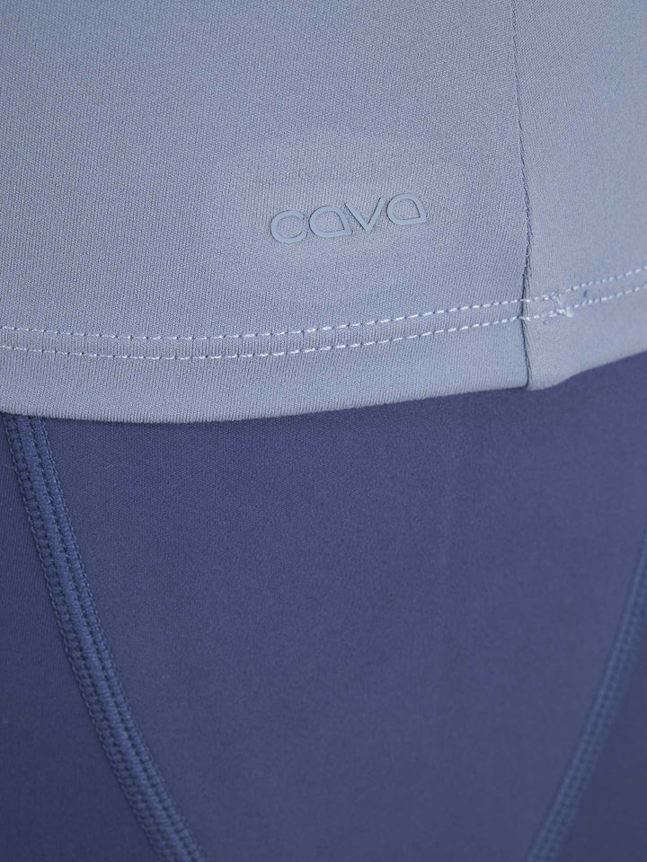 Storm Blue Sculpt V-Neck Top