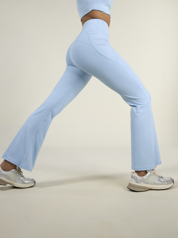 Ice Blue Sculpt Bootcut Leggings