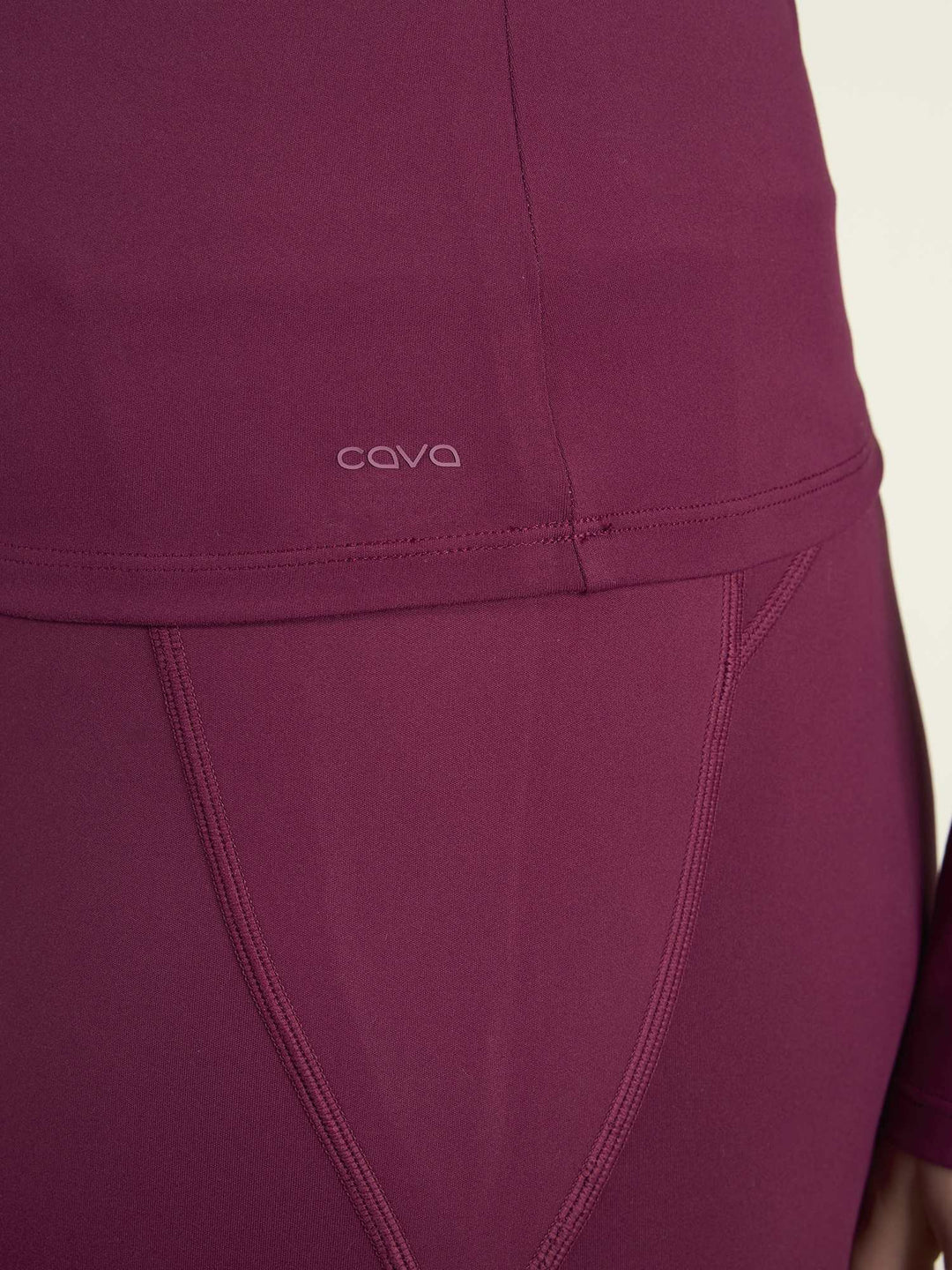 Burgundy Sculpt Scoop Top