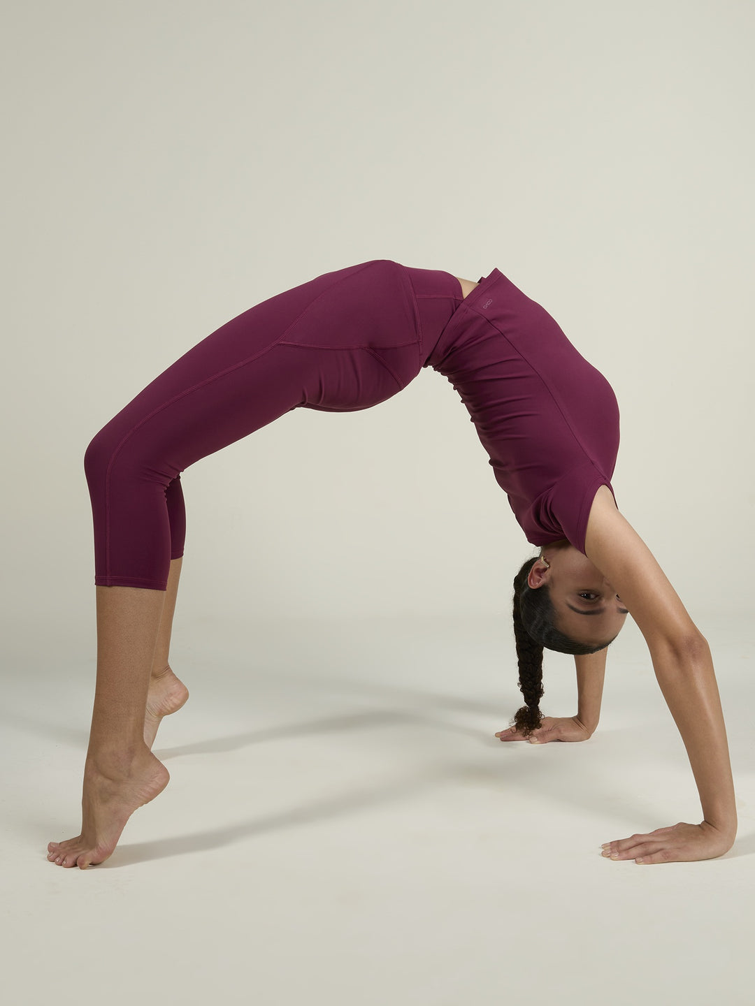 Burgundy Sculpt Core Top