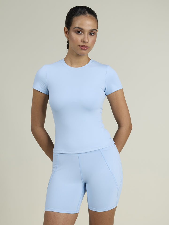 Ice Blue Sculpt Core Top