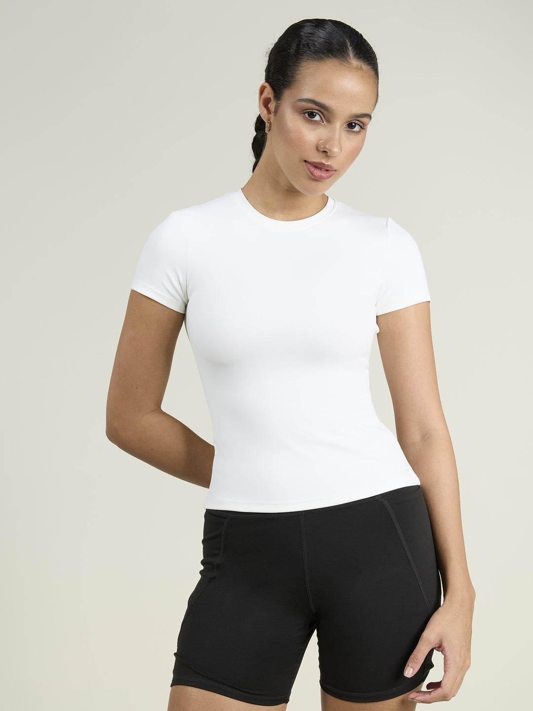 White Sculpt Core Top