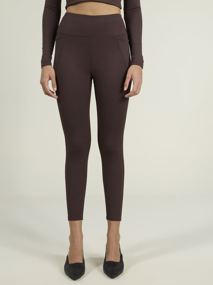 Brown Sculpt Core Leggings