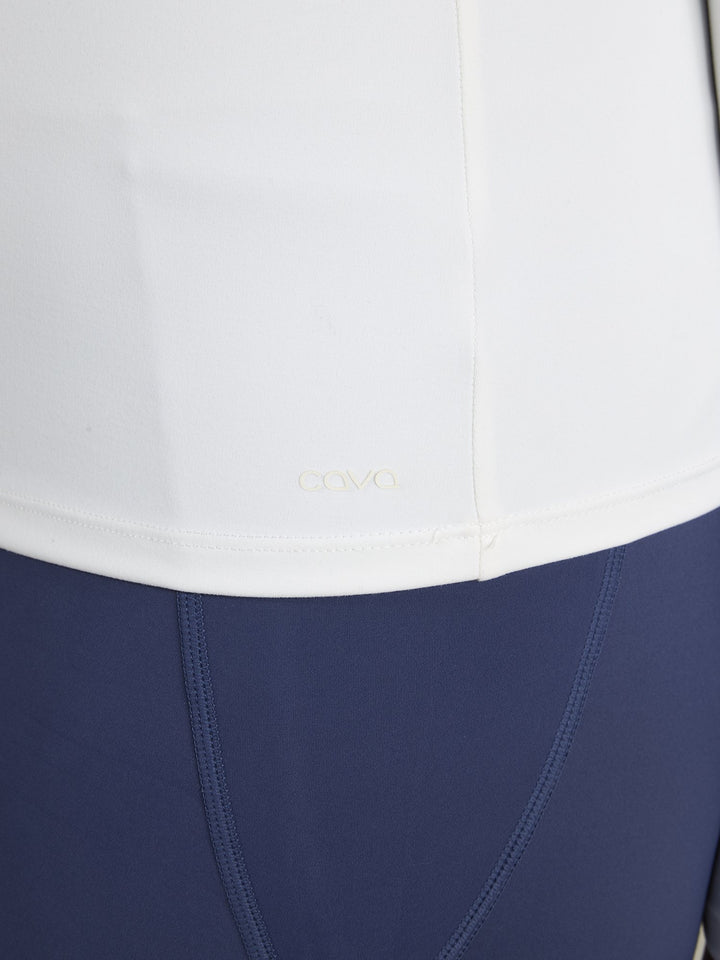 White Sculpt Scoop Top