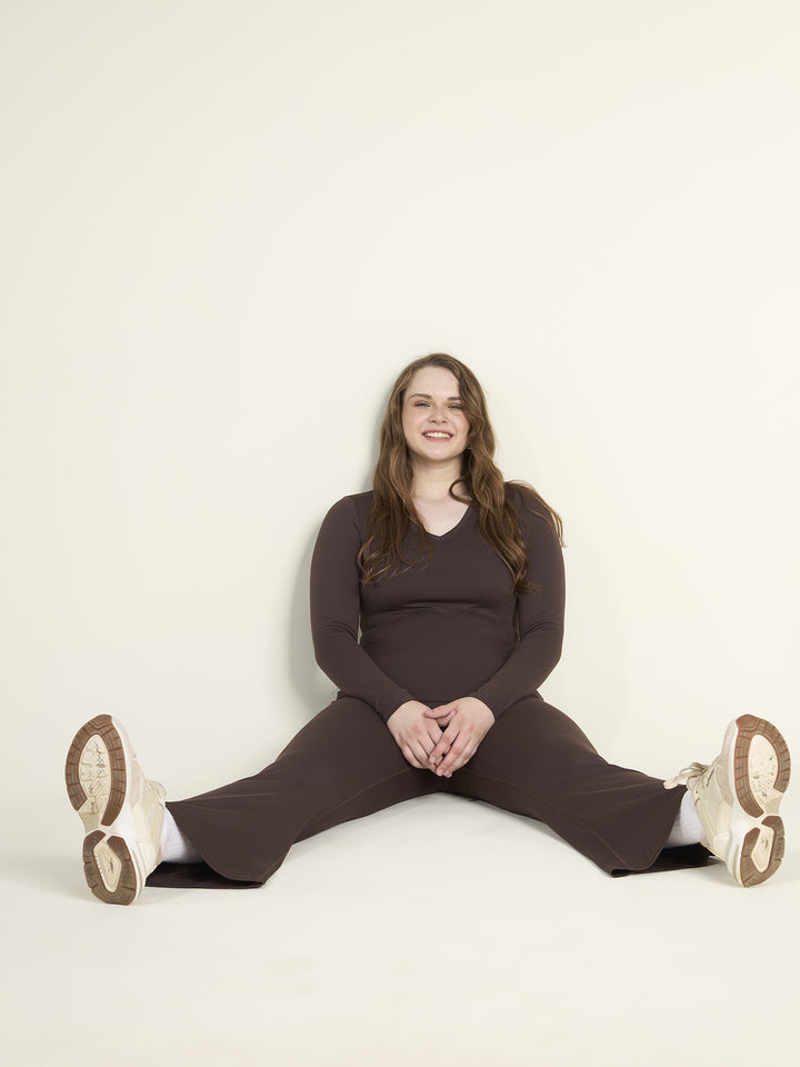 Brown Sculpt Bootcut Leggings