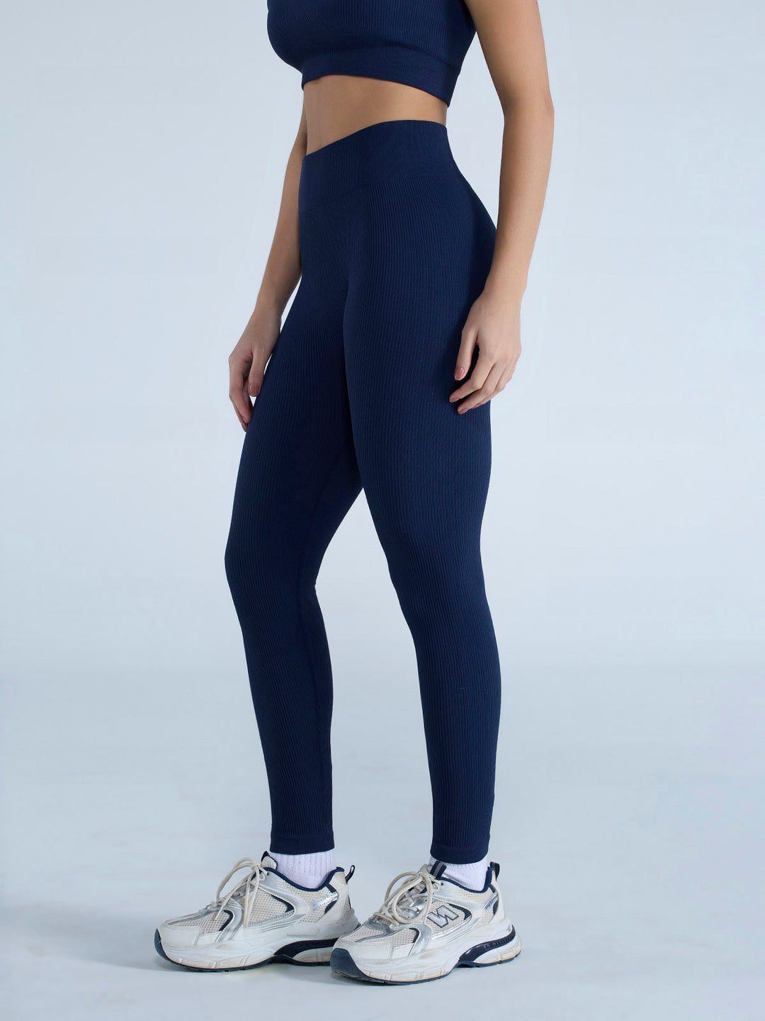Navy Seamless Cinched Leggings
