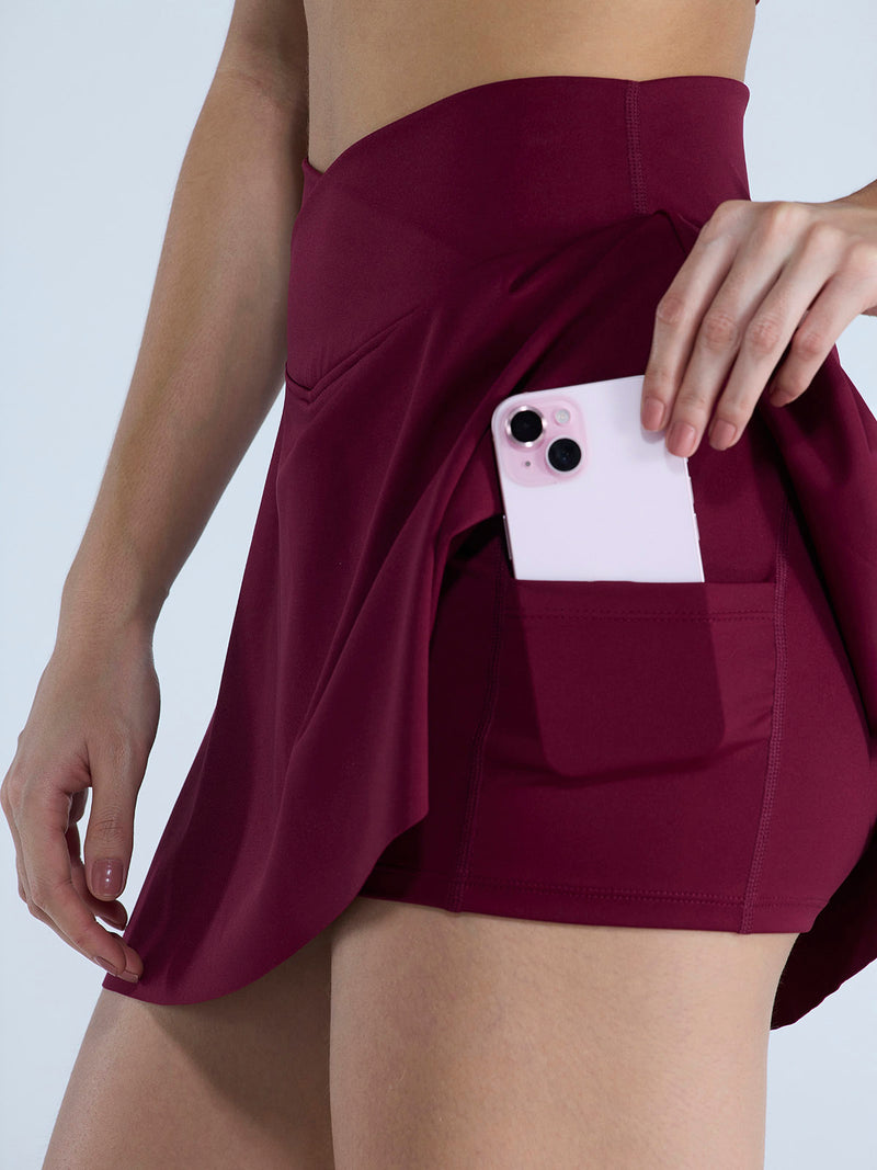 Cherry Hourglass Swirl Skorts