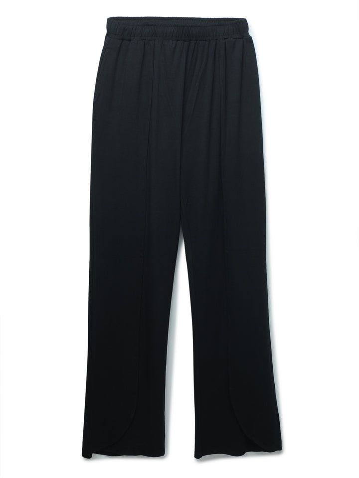 Black Ease Flare Pants