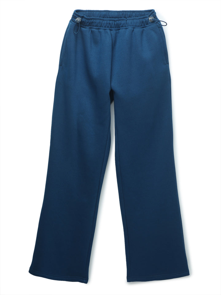 Blue Relaxed Wide Leg Pants