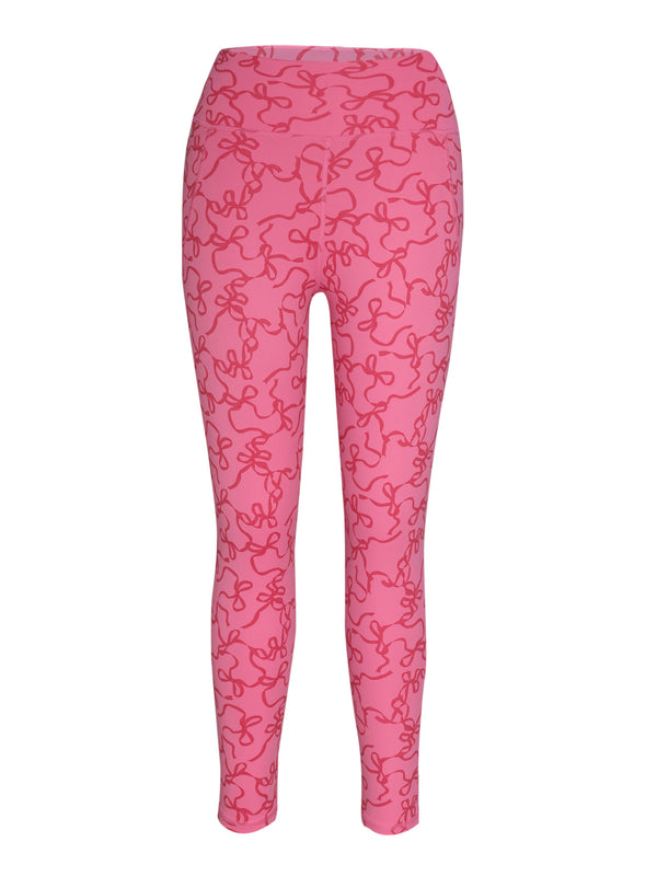 Fuchsia Bow Sculpt Core Leggings