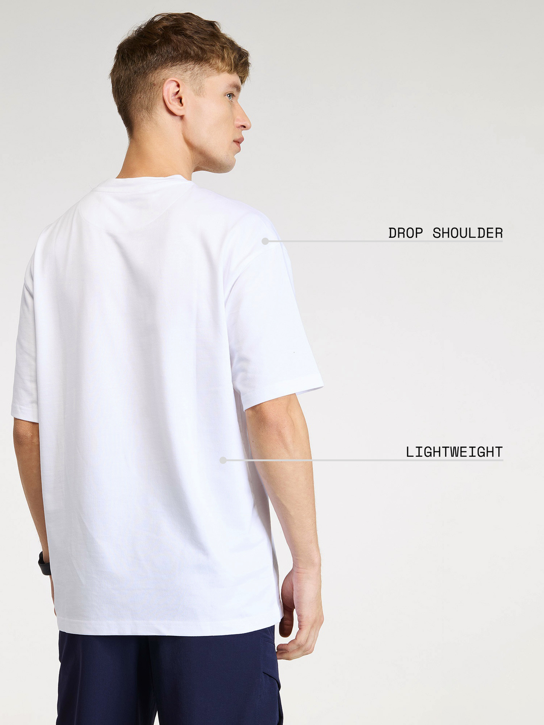 White Certified Hoopers Oversized Printed Tee - Men