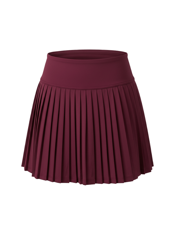 Cherry Plie Pleated Skort