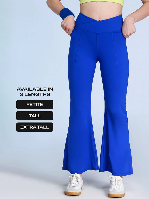 Cobalt Hourglass Flared Leggings