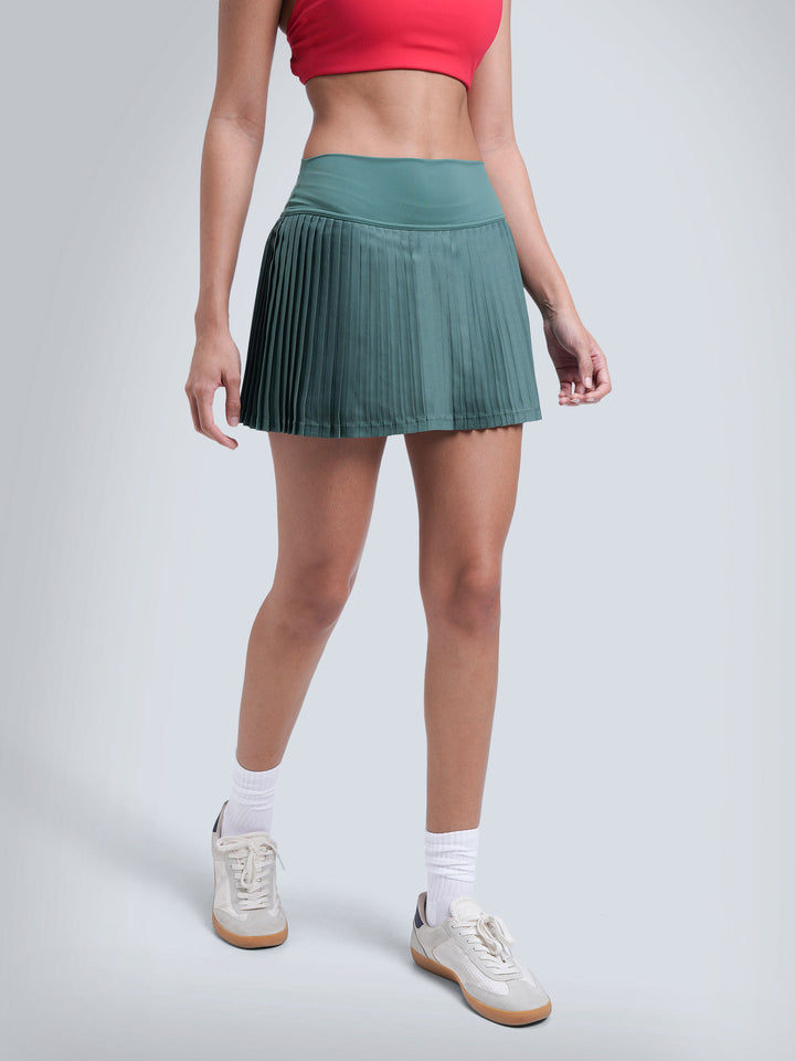 Pine Plie Pleated Skort