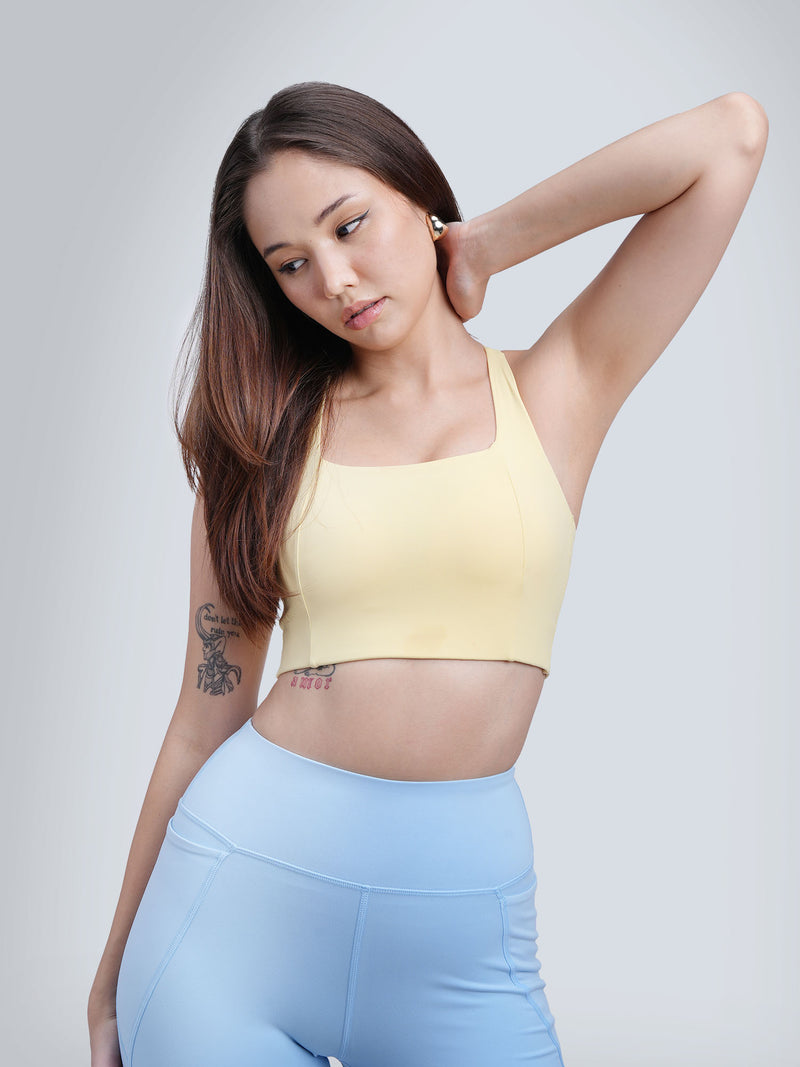 Butter Yellow Ultra Support Sports Bra
