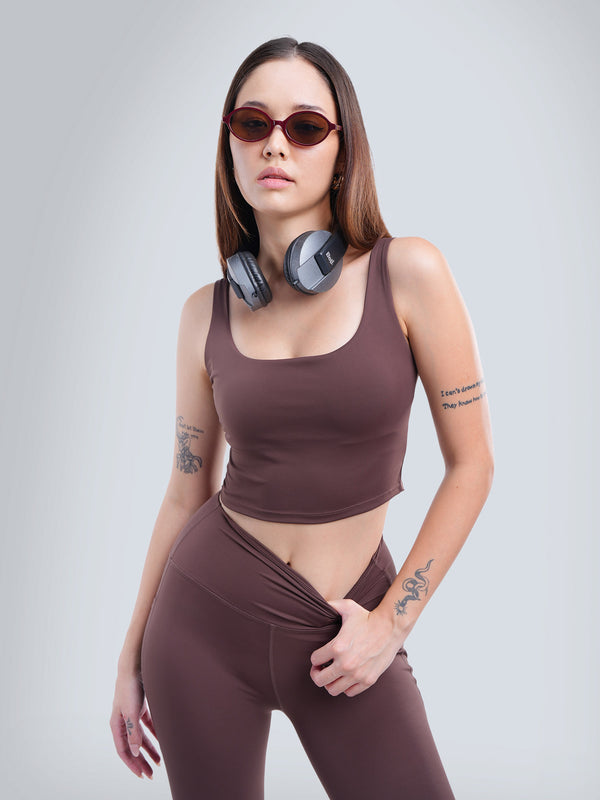 Toasted Aerial Crop Tank