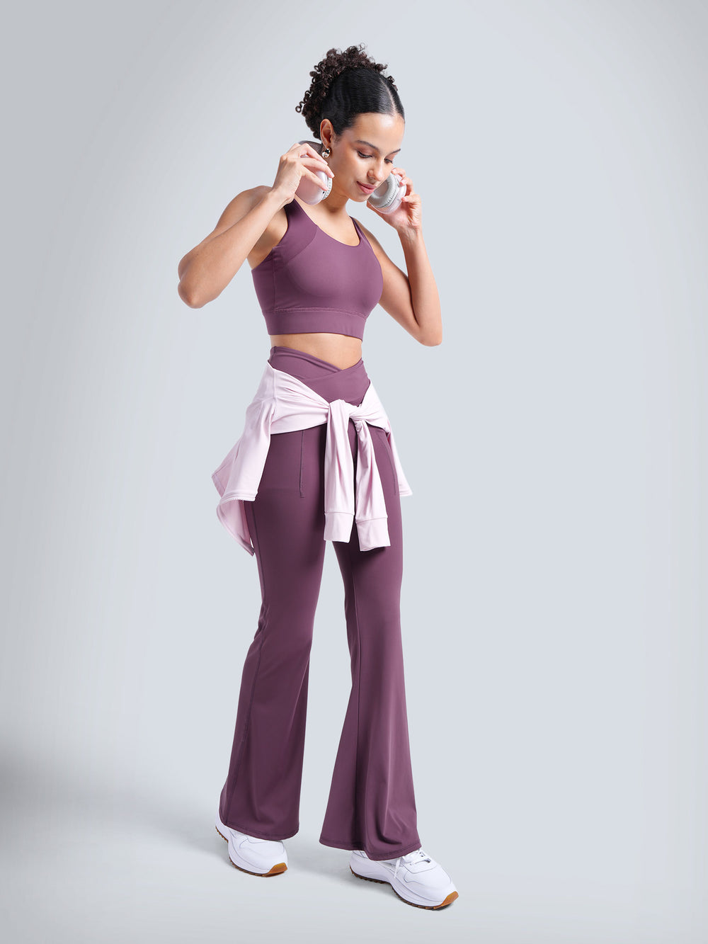 Wine High Impact Sports Bra