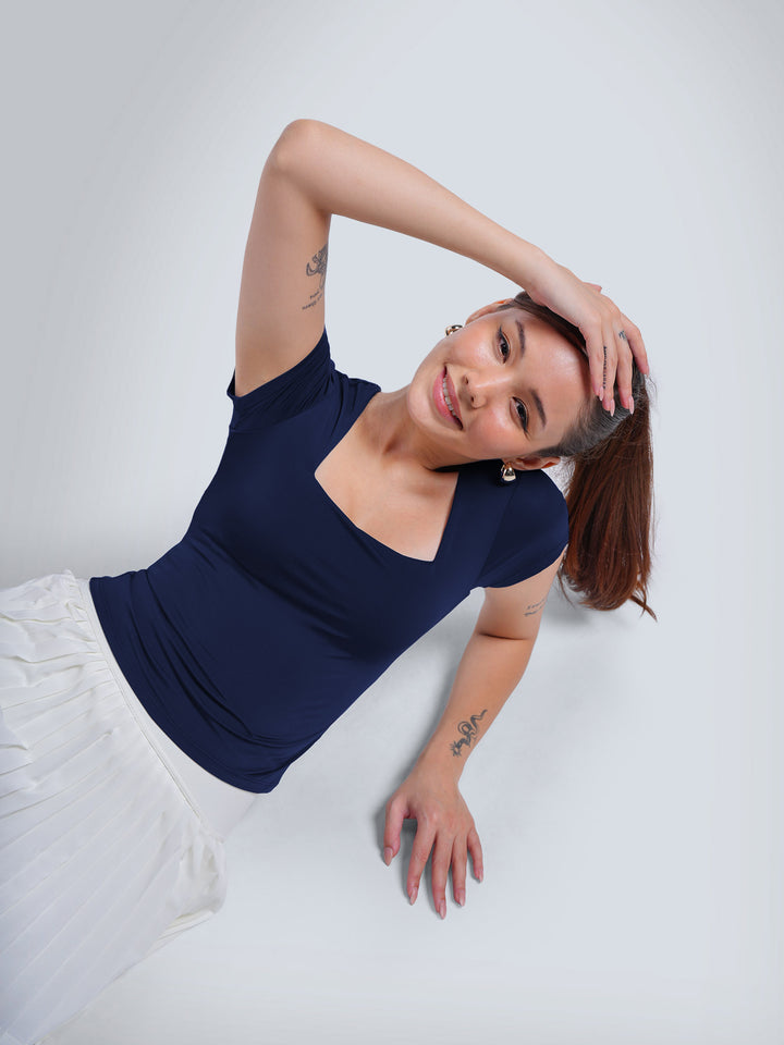 Navy Sculpt Built-In Top