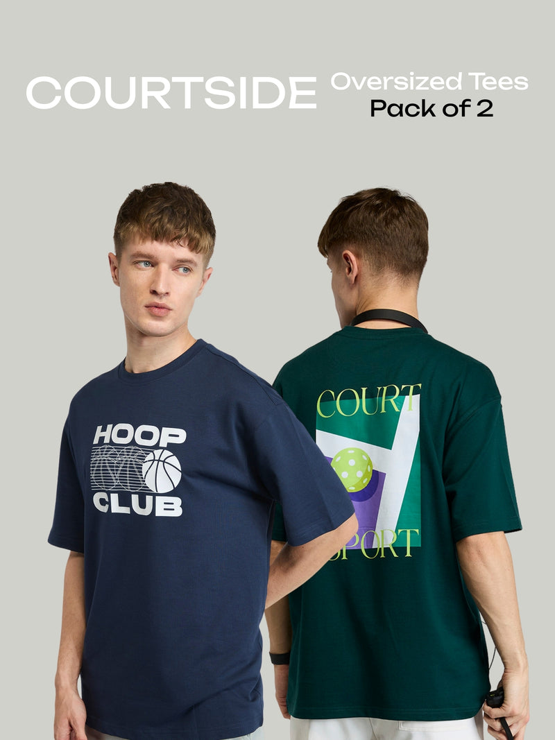 Courtside Oversized Tees - Pack of 2