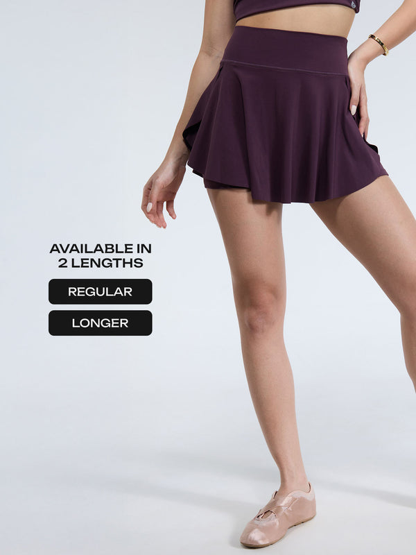 Wine Swirl Tennis Skorts