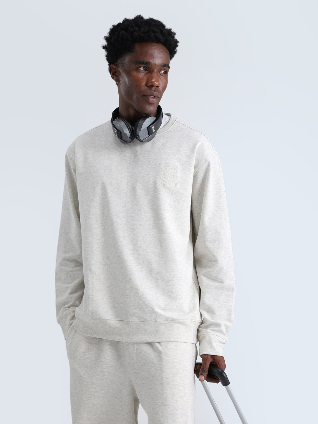 Grey Melange Everywear Sweatshirt