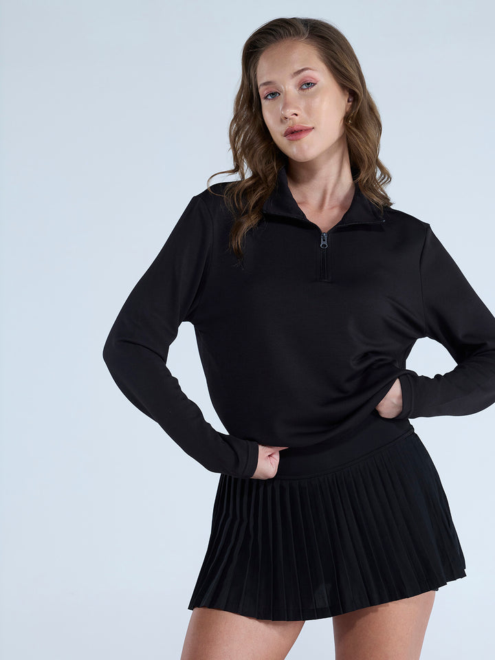 Black Adaptive Quarter Zip