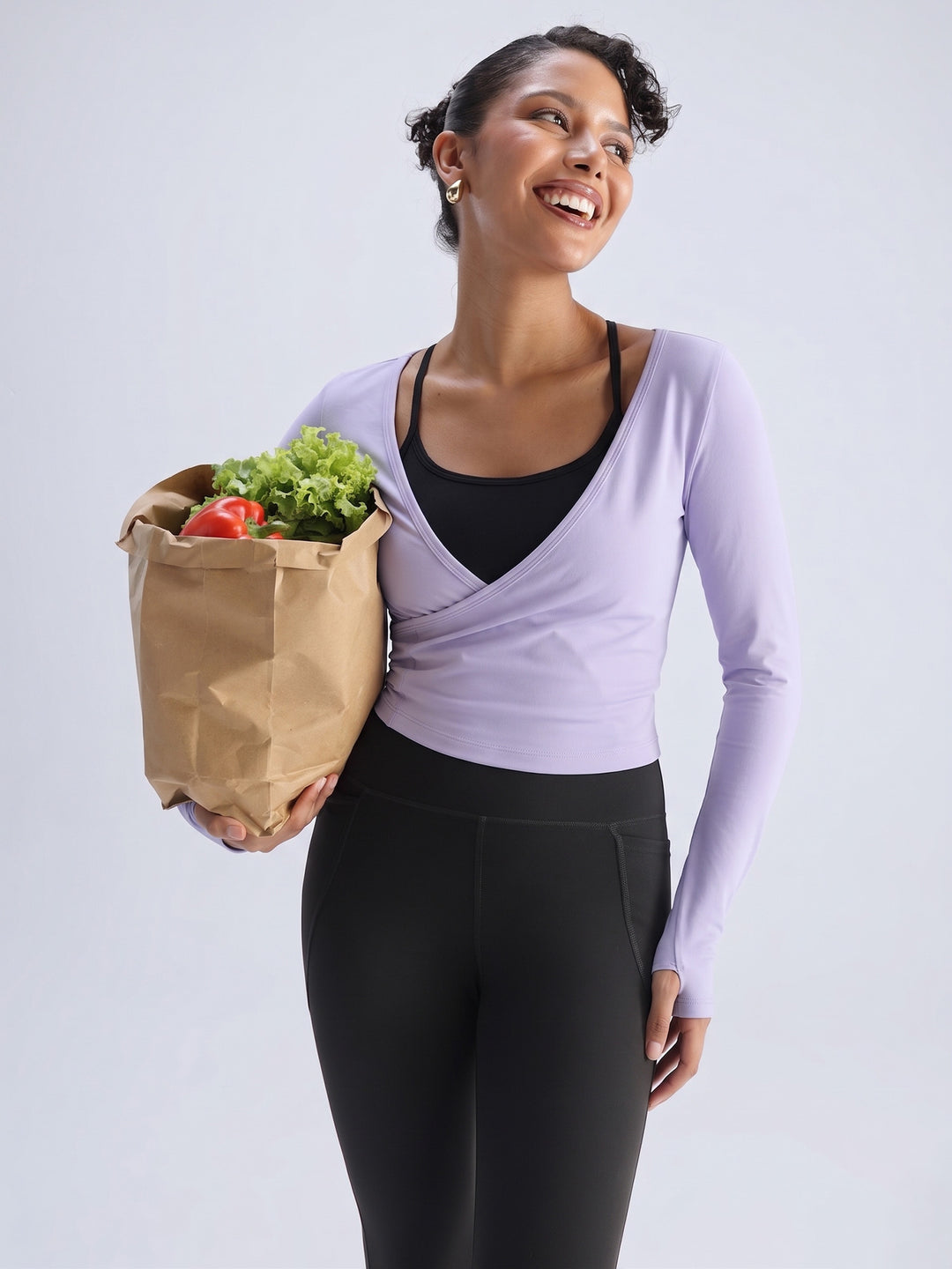 Lilac ADPT™ Wrap Top