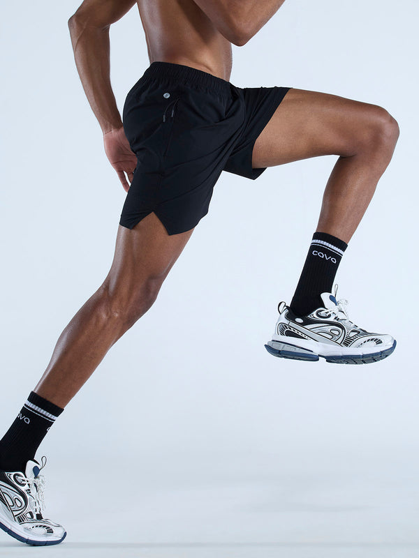 Black 5" Train-In Shorts