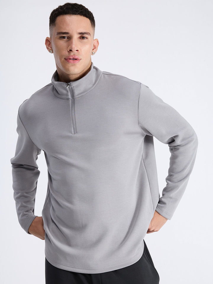 Grey Mello Quarter Zip