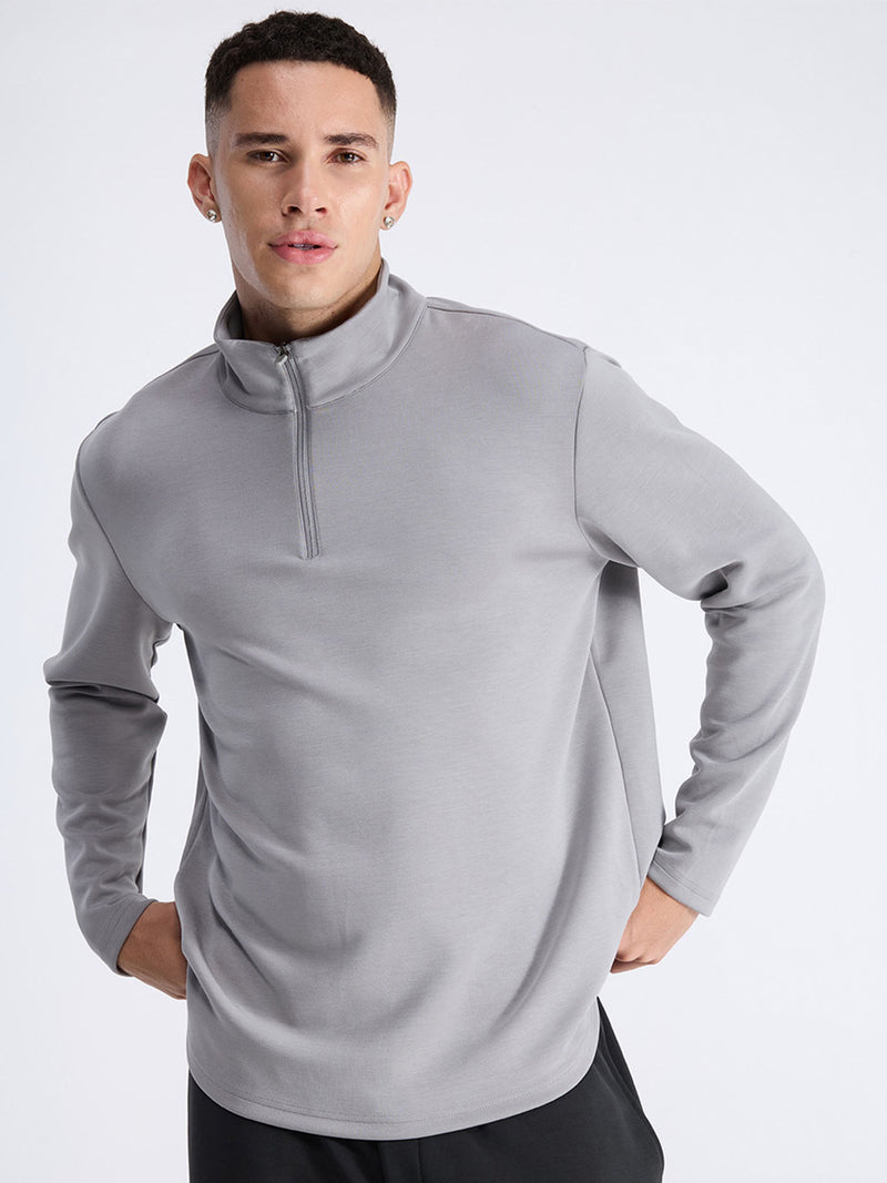 Grey Mello Quarter Zip
