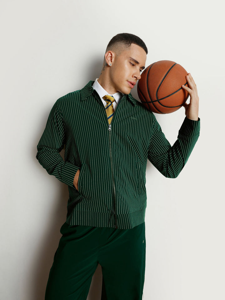 Pine Striped Shacket
