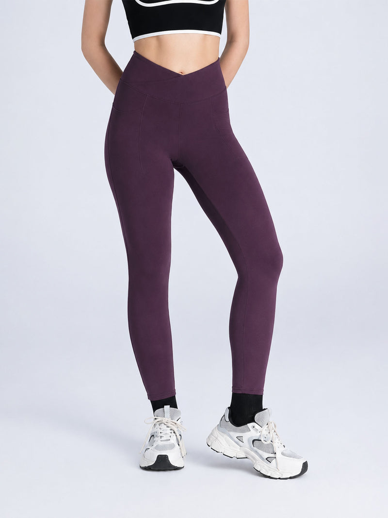 Wine Hourglass Snug Leggings