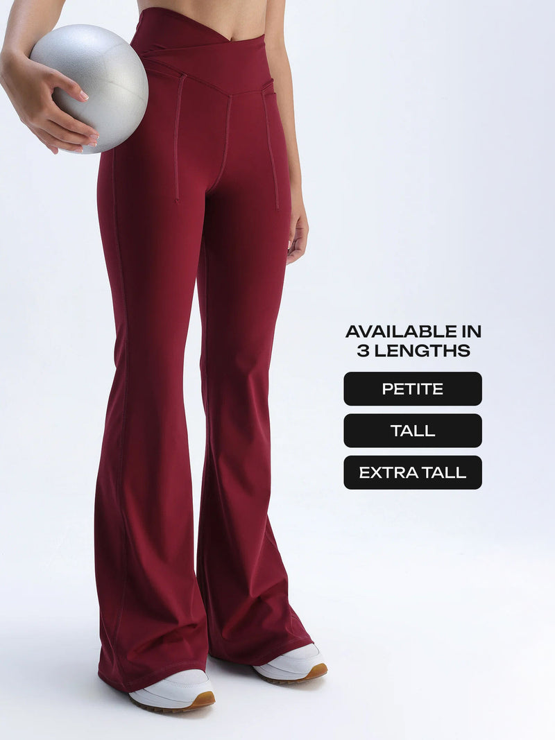 Cherry Hourglass Flared Leggings