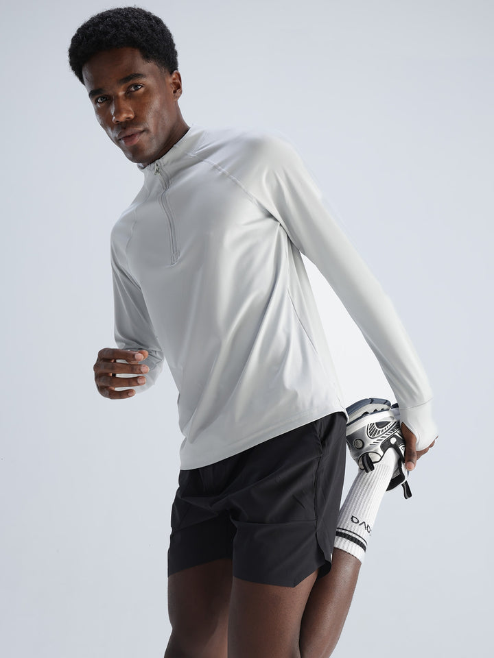 Light Grey Athletic Quarter-Zip