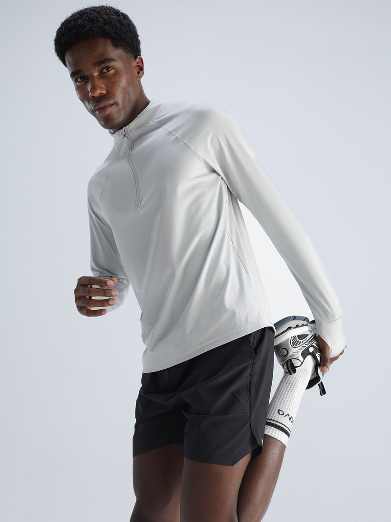 Light Grey Athletic Quarter-Zip