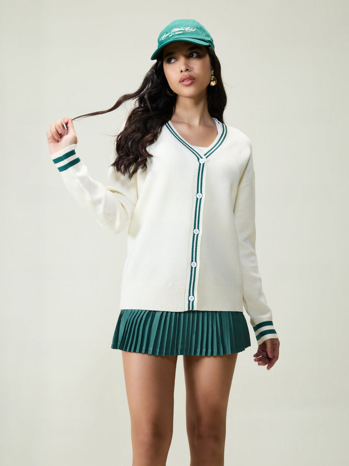 Cream Club Cardigan
