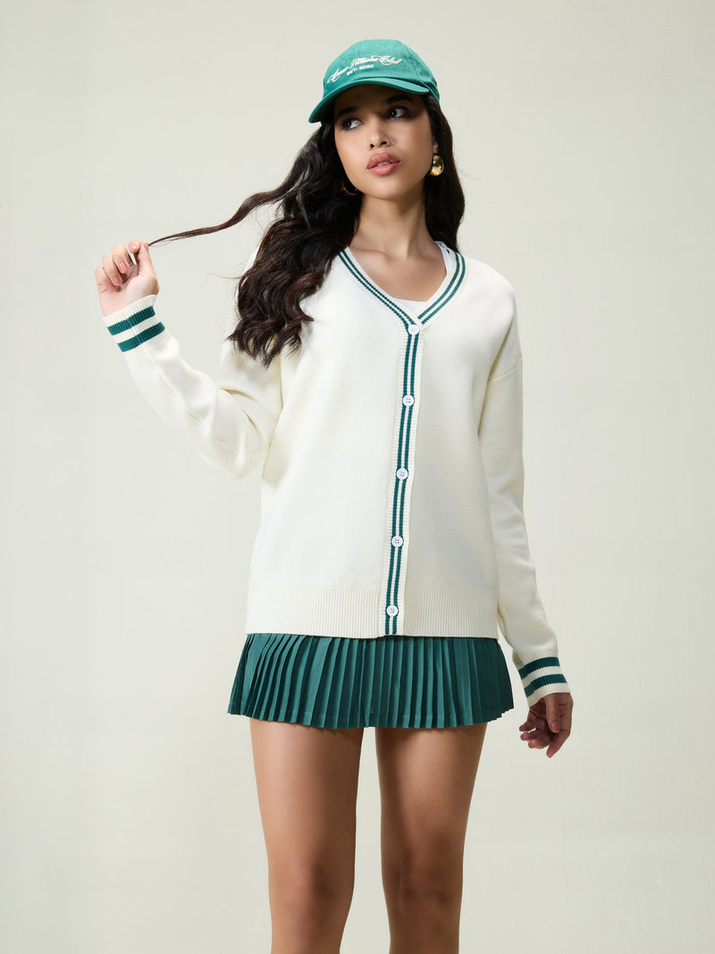 Cream Club Cardigan