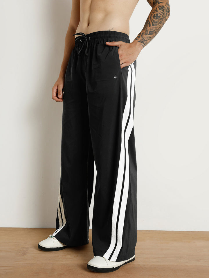 Black Drift Wide Leg Tracks - Men