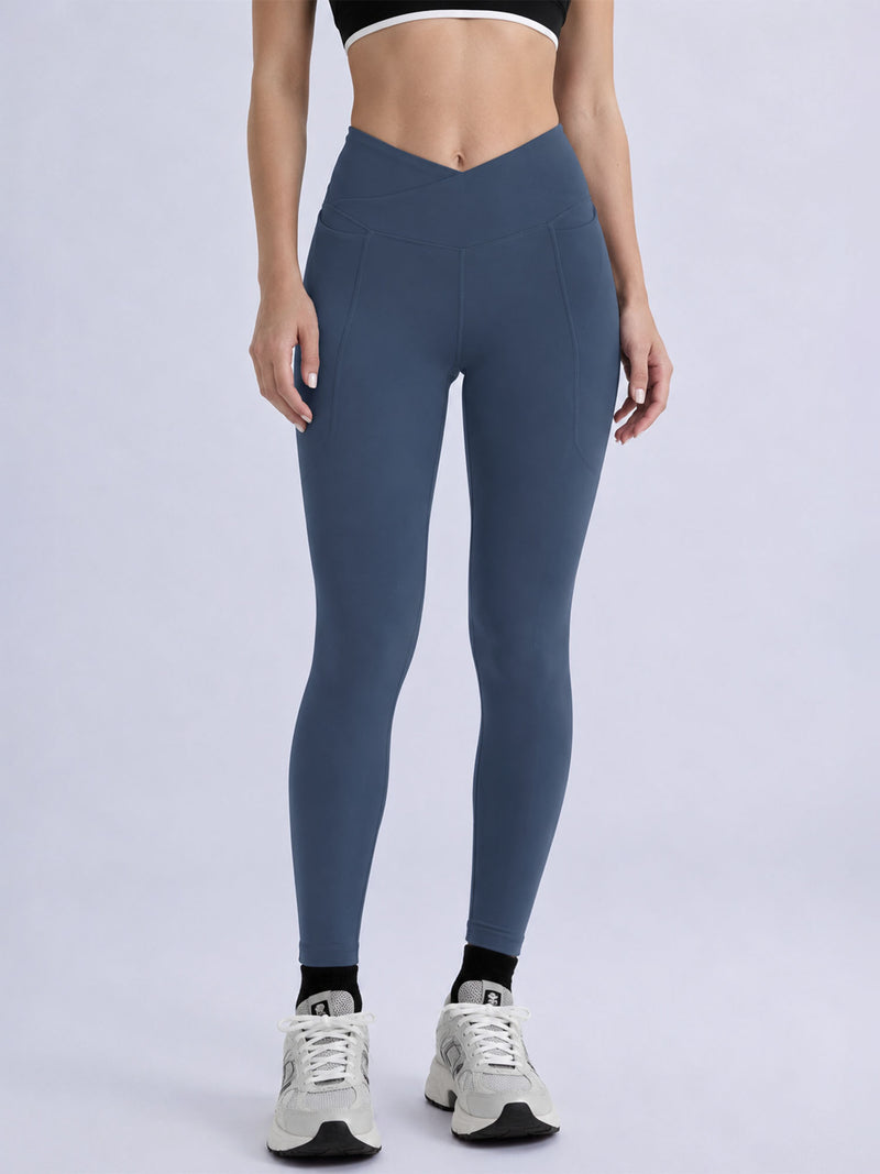 Steel Blue Hourglass Snug Leggings