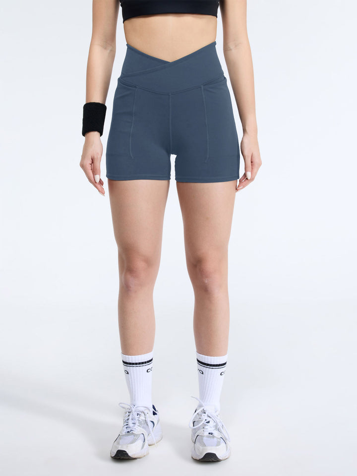 Steel Blue Hourglass Booty Shorts